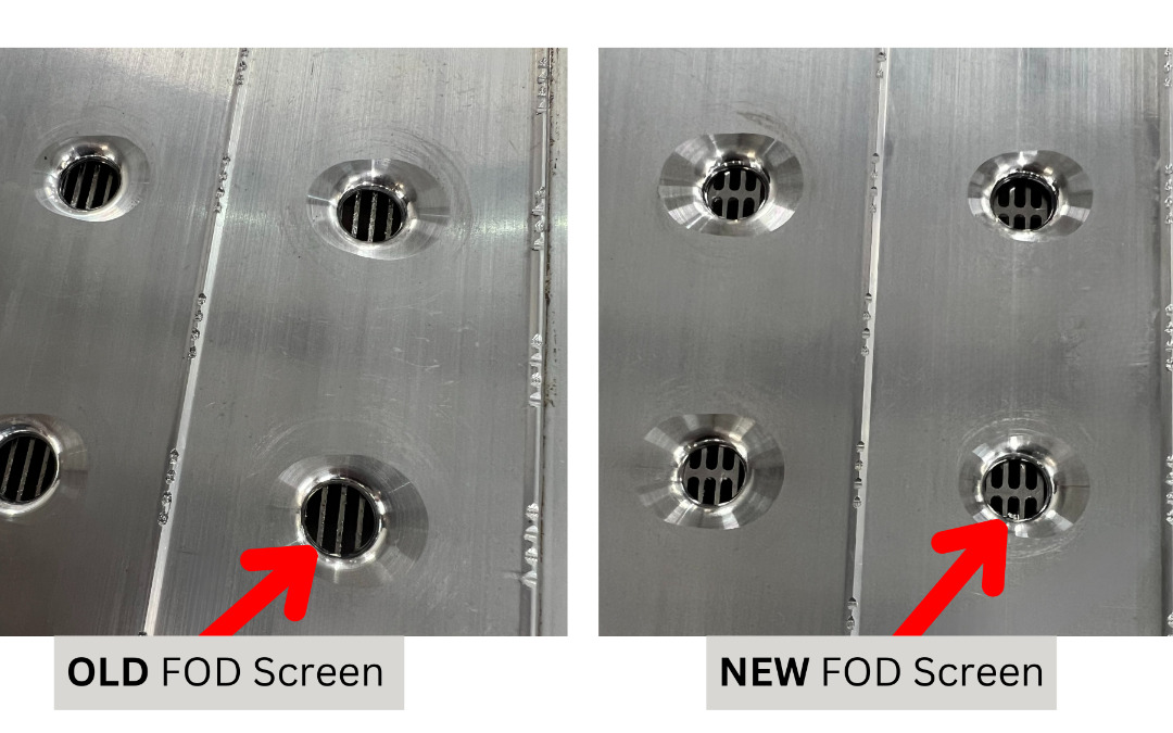 Improved FOD Screen Protection