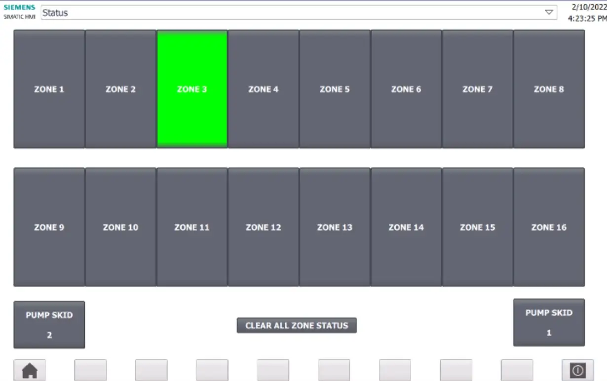 cleaning mode control panel