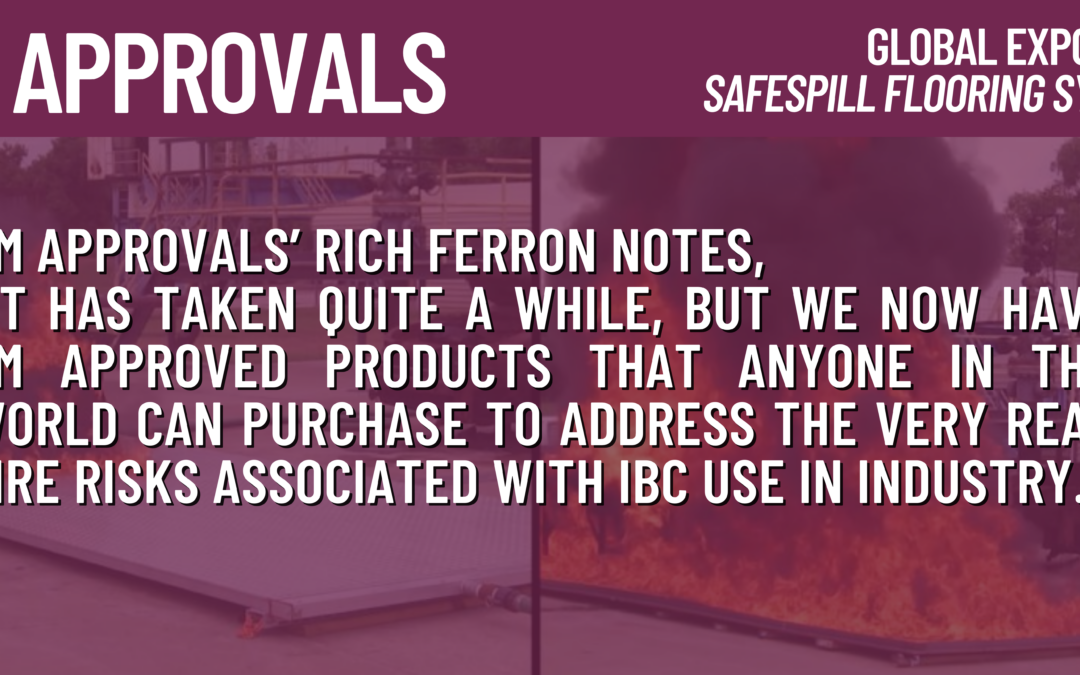 FM Approvals Article: Global Exposure – Safespill Flooring System