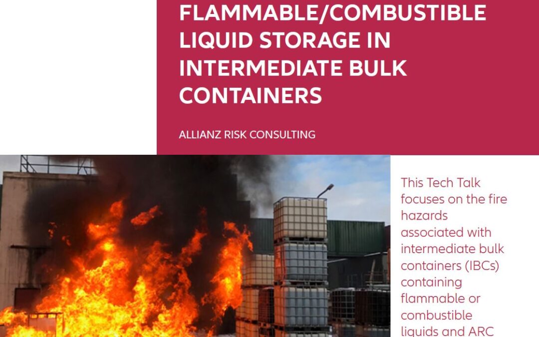 Allianz Recommends Safespill as a Solution for the Storage of Composite IBCs