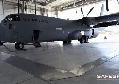 C-130 airplane on ILDFA floor.