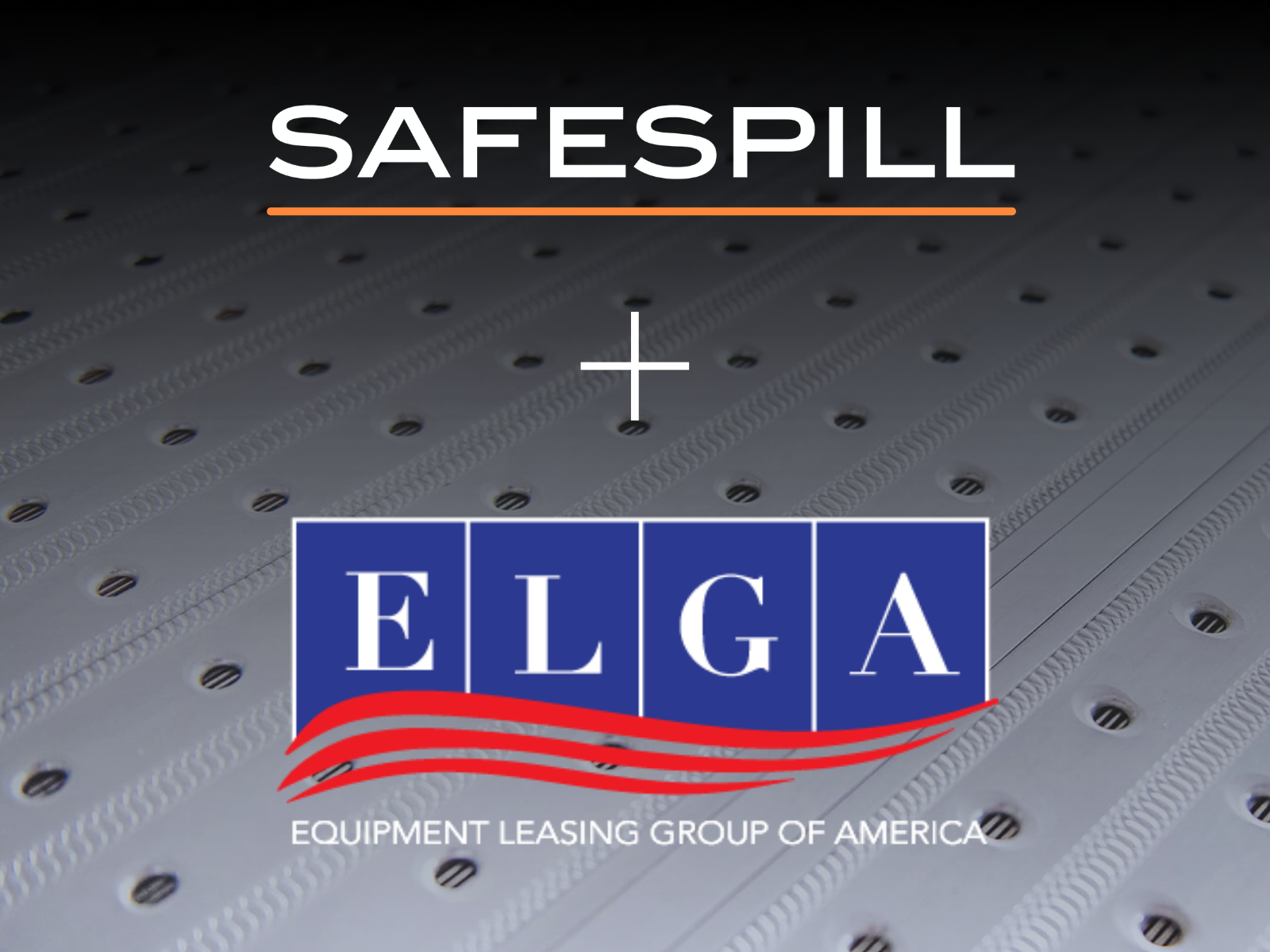 Graphic showing Safespill and ELGA logos combined to highlight partnership.