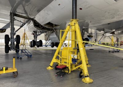 Queen of Skies (747) jacked up on ILDFA floor.